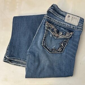 Silver jeans Suki Embellished Blue Jeans